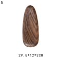 thumbnail image 1 of Wooden  Pastry Serving Plate Rectangle Food Dish Dried Fruit Tray Tableware, 1 of 10
