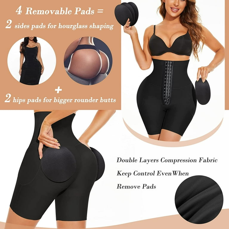 Gotoly Women Butt Lifter Padded Shapewear Tummy Control Knickers Seamless Hip  Enhancer Panties Waist Trainer Body Shaper Underwear Shaping Shorts (Black  - ShopStyle