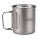 thumbnail image 3 of Tazas de titanio Copa de titanio ultraligera portátil para acampar al aire libre Tapa de agua de campo de campo , con manillable 300ml / 350ml / 450ml / 550ml / 650ml / 750ml, 3 of 7