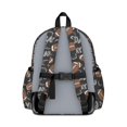 thumbnail image 3 of Football Text Black Pattern Cute School Backpack with Padded Back and Adjustable Shoulder Straps 13.4"x11"x4.7", 3 of 5