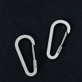 thumbnail image 3 of BELOWSYALER 10Pcs/set Stainless Steels Wiregate Carabiner Keyring Clip D-Shape Spring Clip for Hiking Camping Traveling Backpacking, 3 of 8