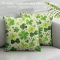 thumbnail image 3 of COMIO  St Patricks Day Decorations Pillow Covers,Lucky Shamrock Clover Pillows Decorative Throw Pillow Covers,Spring Happy Holiday Farmhouse Decor Cushion Case for Home Couch Sofa, 3 of 5