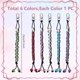 thumbnail image 2 of 6 cuentas contadoras de puntuación de golf en 6 colores, cuentas cruzadas para contar golpes, pulseras con cuentas de diamantes de imitación para contar golpes., 2 of 6