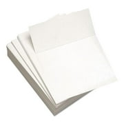 Domtar  20 lbs 8.5 x 11 Custom Cut-Sheet Copy Paper for 92 Bright, Micro-Perforated 3.66 in. from Top, White - 500 Per Ream