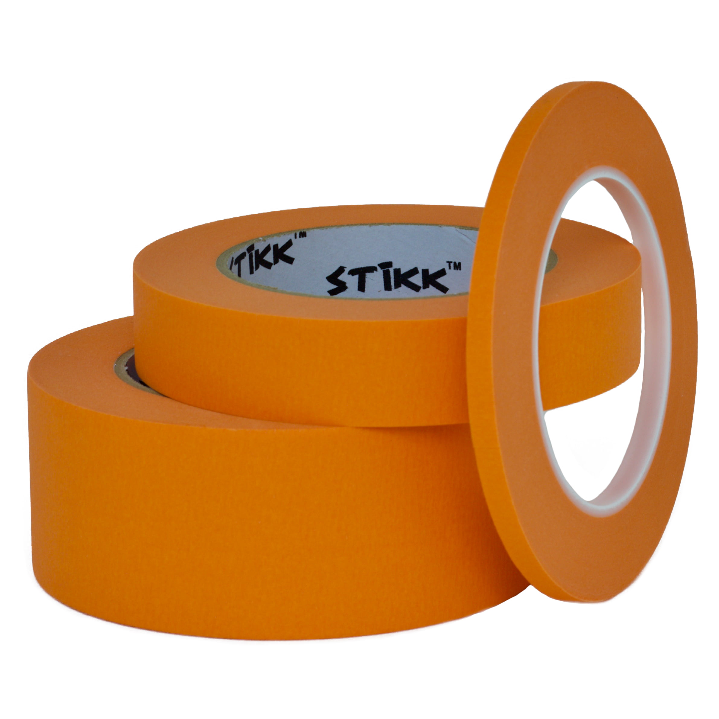 6mm x 55m 3 pack 1/4" .25 inch x 60yd Thin STIKK Yellow Painters Masking Tape 