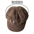 thumbnail image 4 of Angala Corduroy Beret Hat Fashion Winter Warm Soft Peaked Boy Cap For Ladies Casual Daily Outfit Cozy Stylish Basic Berets, 4 of 5