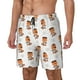 thumbnail image 1 of Balery Cute Little Pirate Red Panda Bañador para hombre, shorts de playa de secado rápido con entrepierna y forro de compresión-Medium, 1 of 6