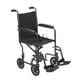 thumbnail image 1 of Silla de ruedas de transporte plegable y ligera Drive Medical TR39E-SV con reposapiés abatible, color plateado, 1 of 5