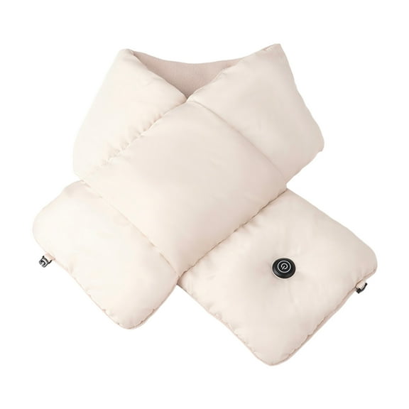 Rechargeable Heated Scarf Neck Warmer Puffer Down Lightweight Winter Wrap Christmas Gift Outdoor Cycling Hiking Heating Pad Tech for Men Women