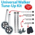 thumbnail image 2 of Top Glides Universal Walker Tune-Up Kit, 5-Inch Wheels, Aluminum Legs, Click & Go Ski Glides, GlidePads, Gray, 2 of 7