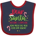 thumbnail image 3 of Inktastic Christmas Dear, Santa Before I Explain How Much Do You Know? Boys or Girls Baby Bib, 3 of 4