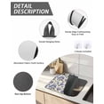 thumbnail image 3 of Stove Top Covers for Electric Stove 24x21 Inches, Purple Blue Hydrangea Heat Insulation Fireproof Glass Cooktop Protector, Pastoral Butterfly Botanical Countertop Stovetop Cover for Kitchen, 3 of 8