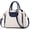 Dark Blue, variant on Two Coloured Women PU Leather Crossbody Hand Bag Single Shoulder Bags Embroidery Handbag with Adjustable Strap