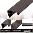 thumbnail image 4 of 72 Inch Fixed Vinyl Sill Cap Residential Door Threshold Cap for Exterior Doors Dark Brown Traditional Trim-to-fit Fixed Vinyl Sill Threshold Replacement for Residential Entry Waterproof, 4 of 8