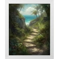 thumbnail image 2 of Maki 20x24 White Modern Wood Framed Wall Art Titled - Open The Cove Iii, 2 of 6