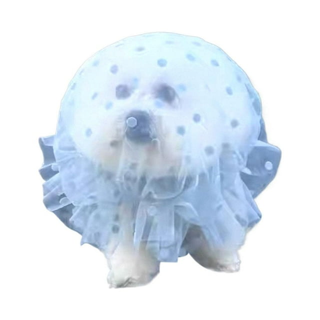 Pet Anti-Scavenging Muzzle, Breathable Mesh No-Eat Headgear for Dogs and Cats, Adjustable & Quick-Release, Prevents Eating Foreign Objects Outdoors (Blue, S/M/L