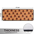 thumbnail image 5 of Kitchen Rugs Sets Of 2,Orange Bigfoot and Grass Pattern Anti Fatigue Kitchen Mat Rugs Non Slip Washable,Decorative Kitchen Floor Mats for Kitchen,Sink,Laundry,17"x47"+17"x47", 5 of 5