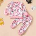 thumbnail image 4 of NOLDARES Toddler Boy Girl Halloween Outfit Pumpkin Print Crewneck Sweatshirt Ghost Pants Set Baby Fall Winter oversize Clothes(Red,12-18 M), 4 of 4