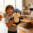 thumbnail image 3 of 9.84Inch Penguin Stuffed Animals, Soft Cute Penguin Plush Travel with Hat Backpack Doll, Perfect Birthday Christmas New Year Valentine's Day Gifts for Women Girlfriend Teens Lover, 3 of 5