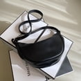 thumbnail image 2 of Lady Crossbody Bags Bolso Compras Color Sólido Cuero PU para El (Negro), 2 of 9