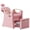 Pink-Gold, variant on KIGOTY Reclining Pedicure Chair No Plumbing, Reclining Pedicure Station Unit with Massage Foot Bath & Hidden Storage Platform, Height Adjustable Lift Spa Chair for Salon Home Nail Tech, Gray-Gold