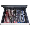 thumbnail image 7 of Ernst Mfg. 13&rdquo; Magnetic Socket Organizer with 15 Twist Lock Clips - Red - 1/4&rdquo;, 7 of 7