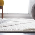 thumbnail image 4 of SAFAVIEH Marrakesh Tarah Striped Polyester Area Rug, Grey/Ivory, 6'7" x 6'7" Square, 4 of 8