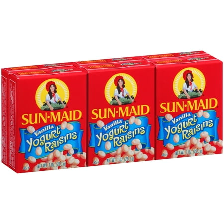 - (4 Pack) Sun-Maid Vanilla Yogurt Raisins, 1 Oz, 6 Ct