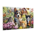 thumbnail image 2 of 500 Piece Animals Flowers Garden Jigsaw Puzzle Relaxing & Challenging Adult Puzzle Vibrant Artwork Highquality Pieces Great Gift Puzzle Enthusiasts, 2 of 7
