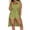 Green, variant on Women Ribbed Knit 3 Piece Sets Vest Cardigan Tank Crop Tights Shorts Pajama Set Matching Sets Tracksuit