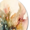 thumbnail image 3 of Designart "Floral Impressions Delicate II" Floral Round Metal Art, 3 of 5