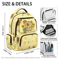thumbnail image 7 of Yspwyqan Backpack for Teen Girls, Sunflower Capybara 17" School Backpack with Front Pocket, Large Capacity Daypack for High School Travel, Back to School Gifts for Teens, 7 of 7
