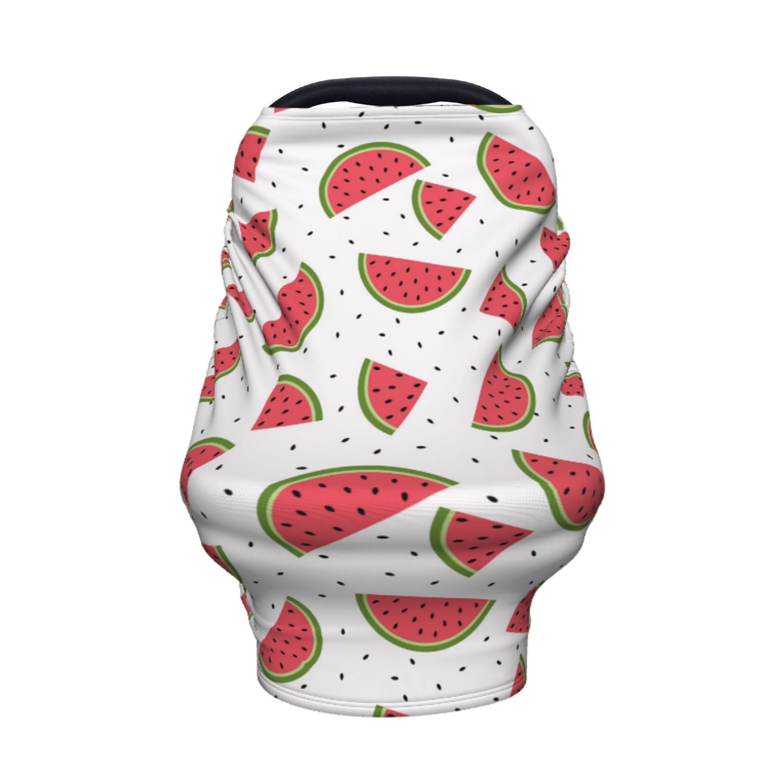 Fotbe Hand Drawn Watermelon Pattern Car Seat Covers for Babies, Nursing Breastfeeding Cover Infant Carseat Canopy, Soft Stretchy Carrier Cover
