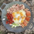 thumbnail image 3 of Petromax Campfire Griddle and Fire Bowl, Steel with 3 Removable Legs for Outdoor Campfire Cooking, Grilling and Frying or Build Fire Directly in Bowl, 15", 3 of 7