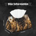thumbnail image 5 of Salouo Skull Butterfly Sunflower Pattern Long Tissue Box Cover Rectangular–Plus Size Tissue Box Holder Modern LeatheLarge Tissue Holder for Bathroom Car & Office Decor, 5 of 7