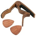 thumbnail image 4 of Clip Acústico De Guitarra, Cejilla De Guitarra Cómoda De Madera Maciza Para Ukelele Para Bajo Para Violín, 4 of 8