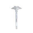 thumbnail image 2 of 1/2 cttw Halo Marquise Shape Diamond Engagement Ring with Side Accents (H-I, I2-I3) in 14K White Gold, 2 of 3