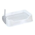 thumbnail image 3 of EHJRE Litter Tray for Small Dogs Indoor Dog Potty Tray Anti Splashing Potty Trainer White, 3 of 8