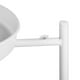 thumbnail image 3 of Mesa Lateral FurnitureR Mesa de Centro Blanca con Bandeja Auxiliar Metal Moderno, 3 of 6