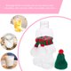 thumbnail image 5 of ColoMX 1 juego de botellas navideñas de botellas de jugo de pan de jengibre botellas de bebidas navideñas con sombreros y bufandas, 5 of 8