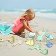 thumbnail image 4 of Xihbxyly Juego de Arena para Playa, Cubo Plegable, Pala y Rastrillo, Divertidos Moldes de Arena, Regadera y Colador, Perfecto para Jugar Al Aire Libre, Regalo de Verano, Juego de 11 Piezas para Niños, 4 of 4
