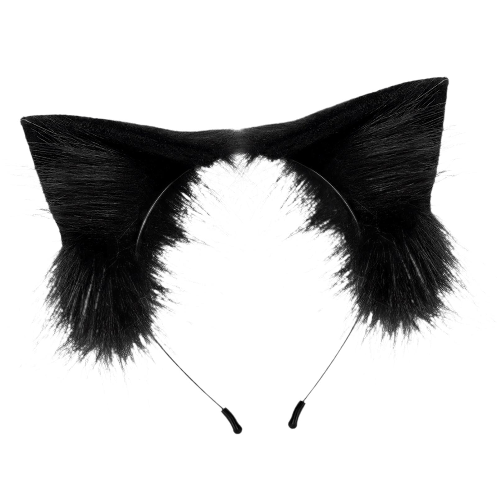 Diadema Orejas De Gato Para Mujer | Diseño Sexy Con Encaje Negro | Talla Única, Para Fiestas Y Disfraces