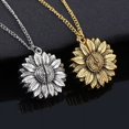 thumbnail image 4 of Collar con medallón de girasol BRILLAR You are My Sun Rojo Verde, 4 of 4