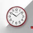 thumbnail image 3 of Reloj de pared Seiko Business 30 cm rojo, 3 of 3