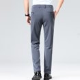 thumbnail image 5 of Wioihee Men's Classic-Fit Wrinkle-Resistant Flat-Front Dress Pant Gray 4(S), 5 of 5