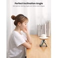 thumbnail image 2 of Cell Phone Stand Holder for Desk Adjustable Compatible with iPhone 13 12 Pro Max 11 SE XS XR 8 Plus 6 7 Samsung Galaxy Note 20 S20 S10 S9 S8 Android Smartphone Mobile Phone Dock Foldable, Black-2 pack, 2 of 7