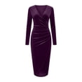 thumbnail image 6 of Czstvyn Women's Velvet Dress, 6 of 6