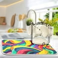 thumbnail image 5 of IAUYY 18 x 24 Inch Dish Drying Mat Dish Drying Mat Microfiber Kitchen Mats Large Counter Absorbent Dish Pad Drainer Rack The Flow Of Nature, 5 of 8