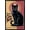 Black Framed Version, variant on Andreas Magnusson - Chat Noir Wall Poster, 22.375" x 34" Framed