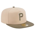 thumbnail image 3 of Men's New Era Light Beige/Olive Pittsburgh Pirates Two-Tone Color Pack A-Frame 59FIFTY Fitted Hat, 3 of 5